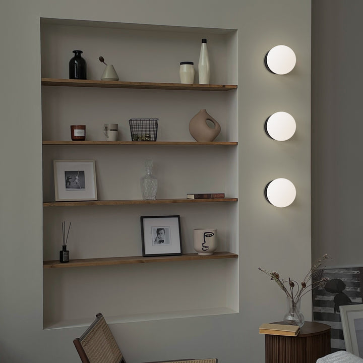 Bola LED Wall/Ceiling Lamp 6" Diameter / Black