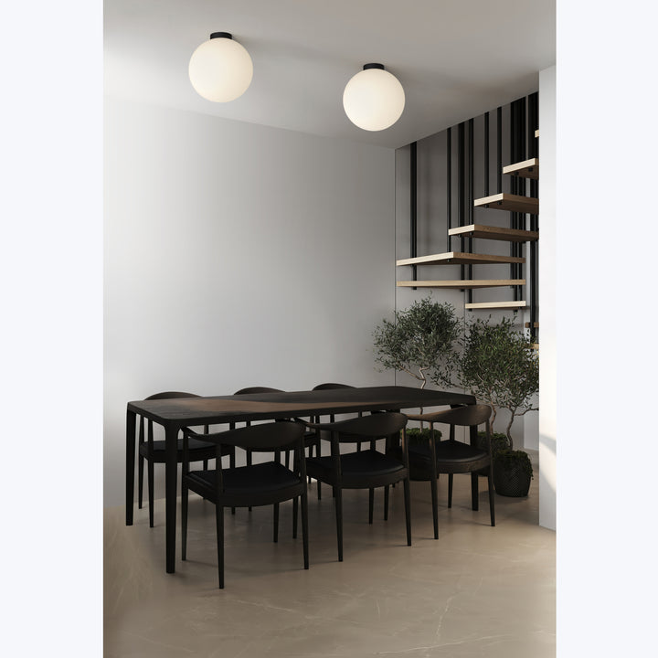 Bola LED Wall/Ceiling Lamp 16" Diameter / Black