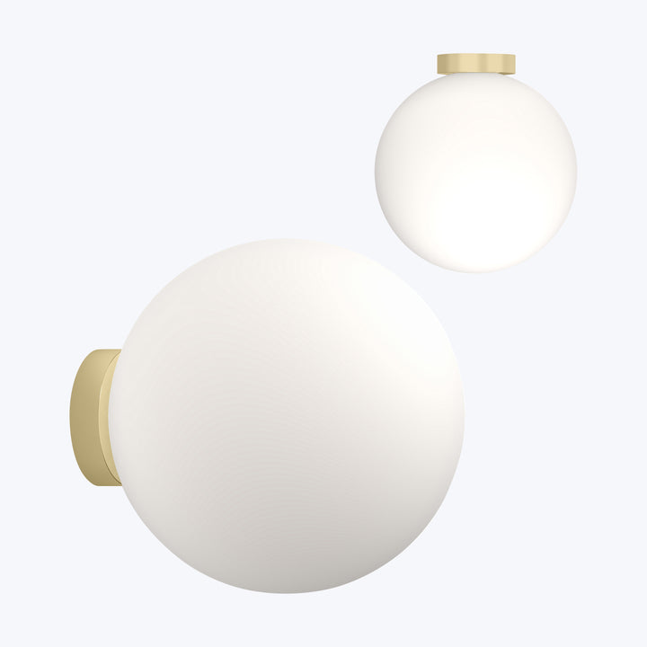 Bola LED Wall/Ceiling Lamp 16" Diameter / Brass