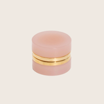 Small Round Opaline Glass Box Pink