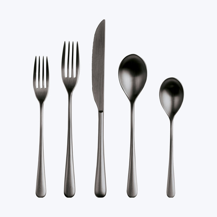 Neve Flatware Ice Black Gold