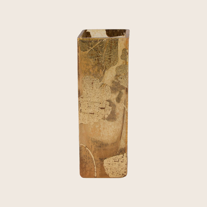 Gingko Copper Gold Vase Small