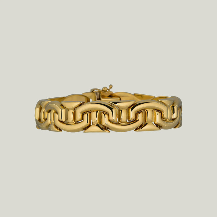 Italian 18KYG T-Link Bracelet