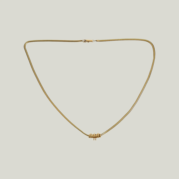 14KYG Vintage Serpent Slider Chain