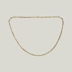 Antique 18KYG Mixed Link Chain Necklace