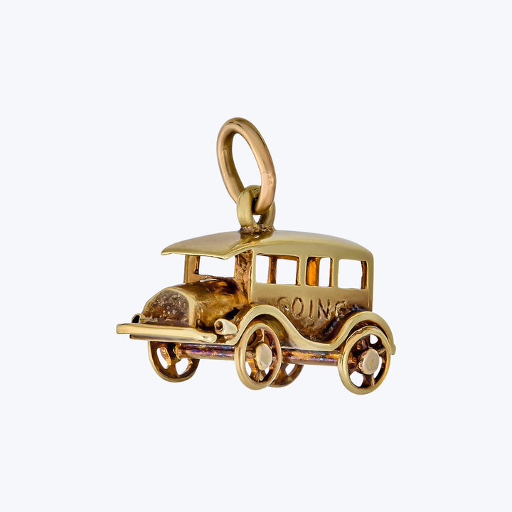 Retro 14KYG "Going to Town" Car Charm