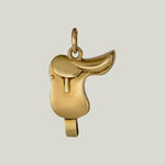 Vintage 14KYG Saddle Charm