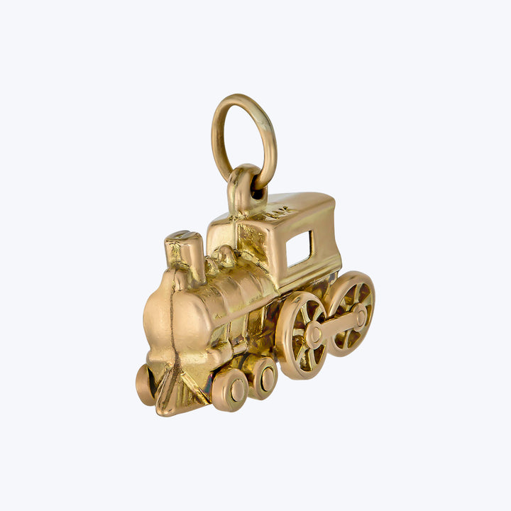 Vintage 14KYG Train Charm