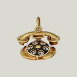 Vintage 14KYG "I Love U" Phone Charm