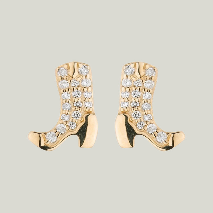 Cowboy Boot Stud Earrings