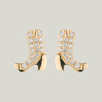 Cowboy Boot Stud Earrings