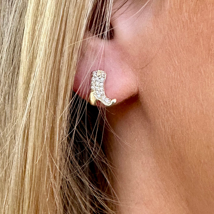 Cowboy Boot Stud Earrings