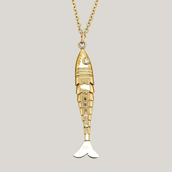 Gold Fish Necklace