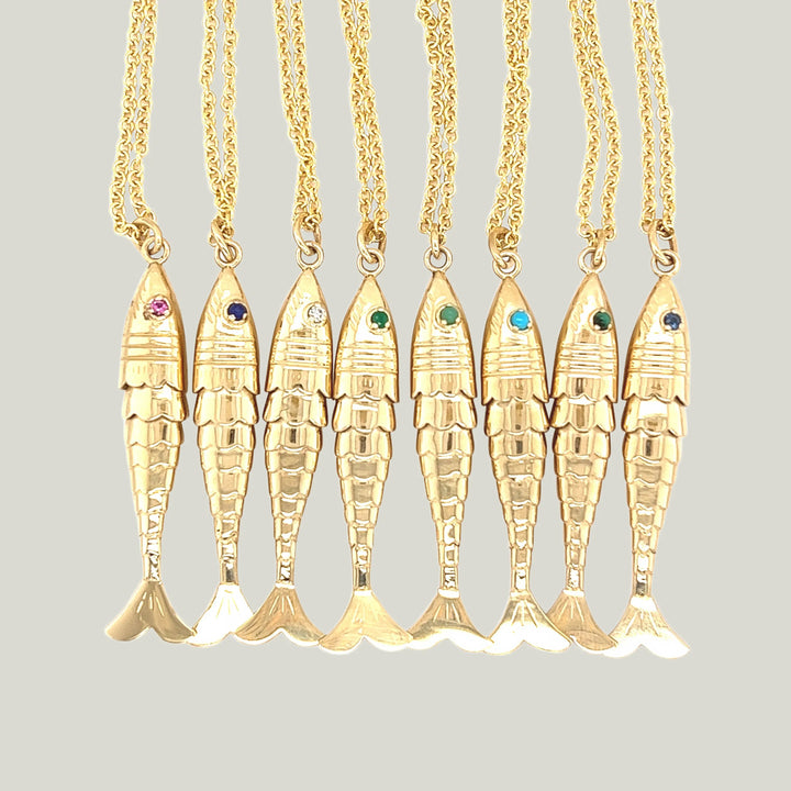 Gold Fish Necklace