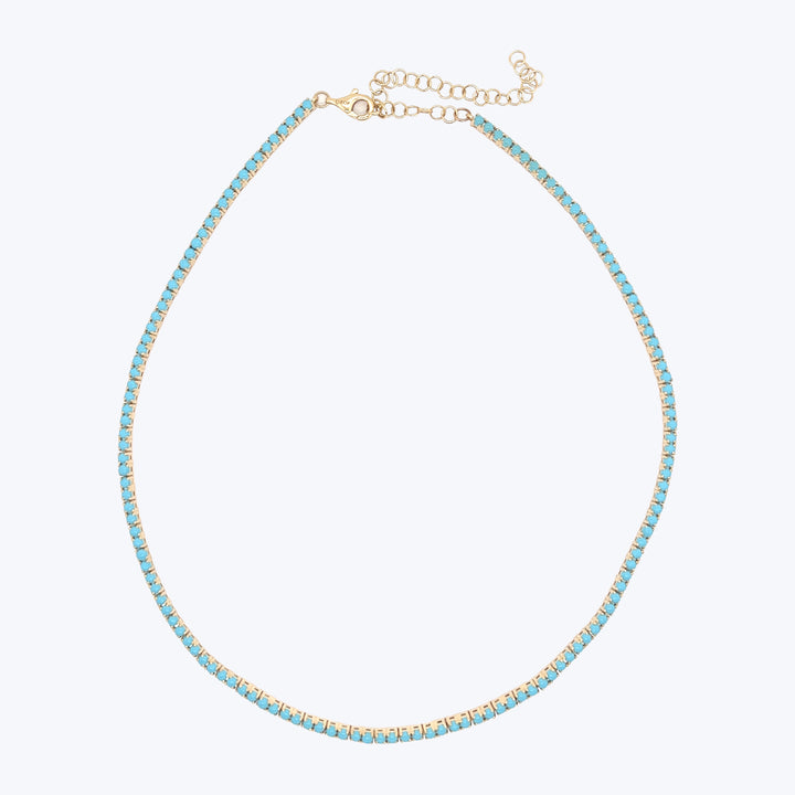 Turquoise Tennis Necklace