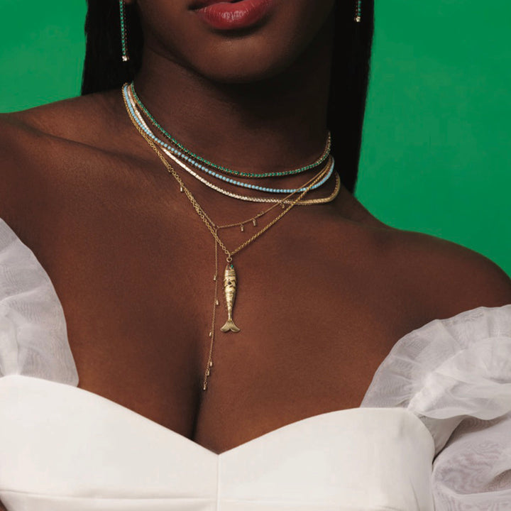 Turquoise Tennis Necklace