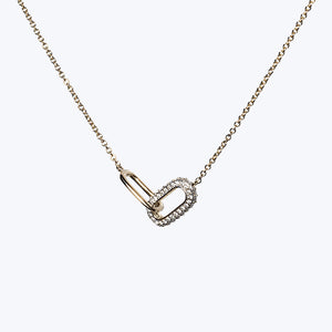 Mini Diamond + Gold Legend Linked Necklace