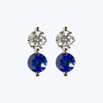 Diamond + Blue Sapphire Doubles Studs