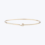 Small Diamond Full Circle Wire Bangle