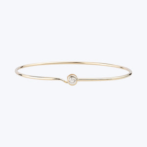 Large Diamond Full Circle Wire Bangle