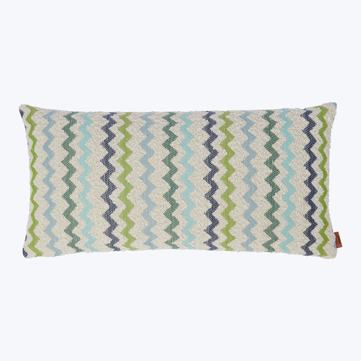 Capri Outdoor Lumbar Pillow Green Multicolor