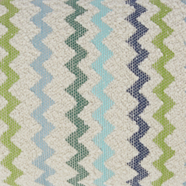 Capri Outdoor Lumbar Pillow Green Multicolor