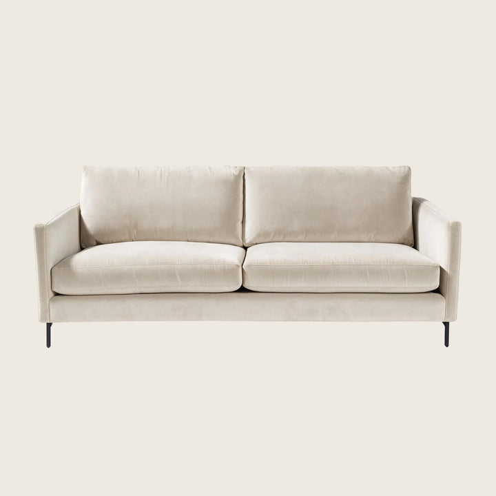 Hannah Two-Seat Sofa, Black Leg