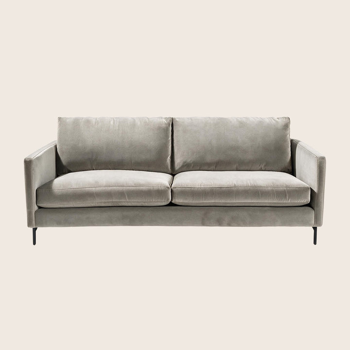 Hannah Two-Seat Sofa, Black Leg