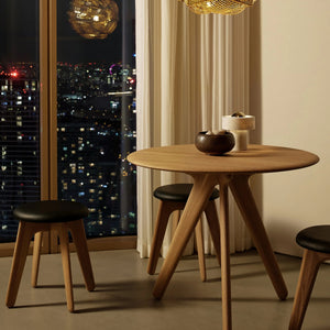 Slab Round Table 48" / Natural - hover