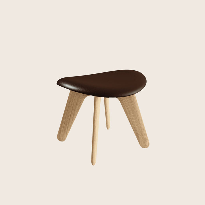 Image for Slab Leather Ottoman