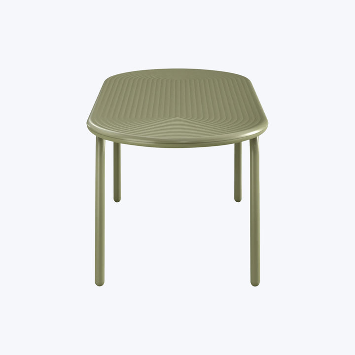 Groove Obround Outdoor Table Moss