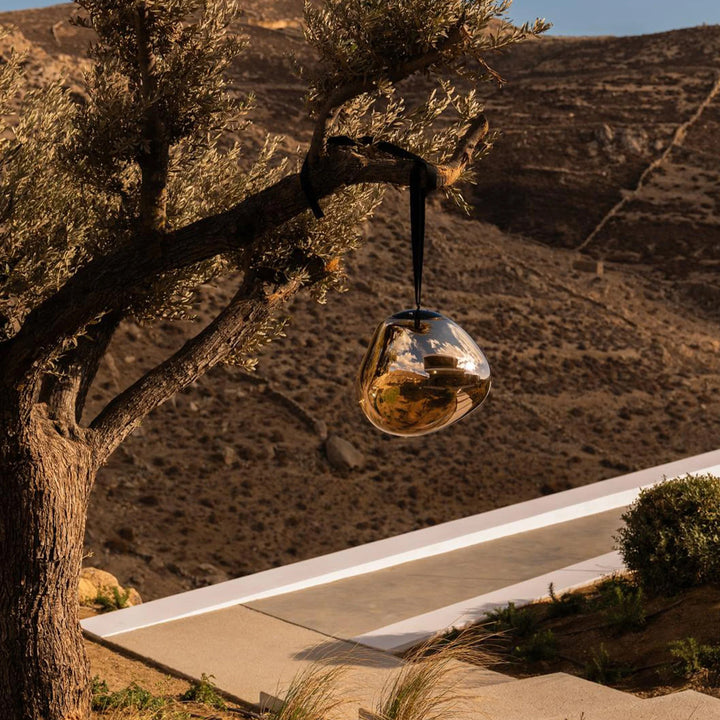 Melt Portable Floor | Hanging Light Gold