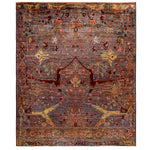 Brown Soluna Traditional Wool Rug - 8'1" x 9'10"