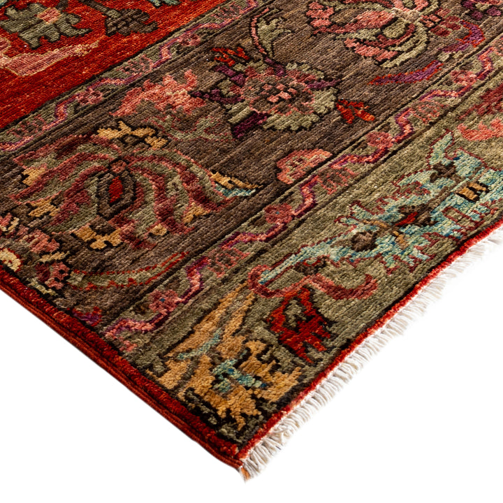 Red Soluna Traditional Wool Rug - 8'1" x 10'2"