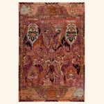 Pink Soluna Traditional Wool Rug - 6'1" x 9'1"