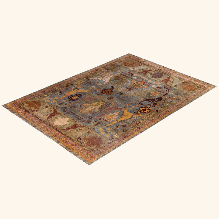 Grey Soluna Traditional Wool Rug - 8'7" x 12'3"