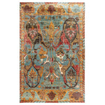 Blue Soluna Traditional Wool Rug - 6'2" x 9'6"