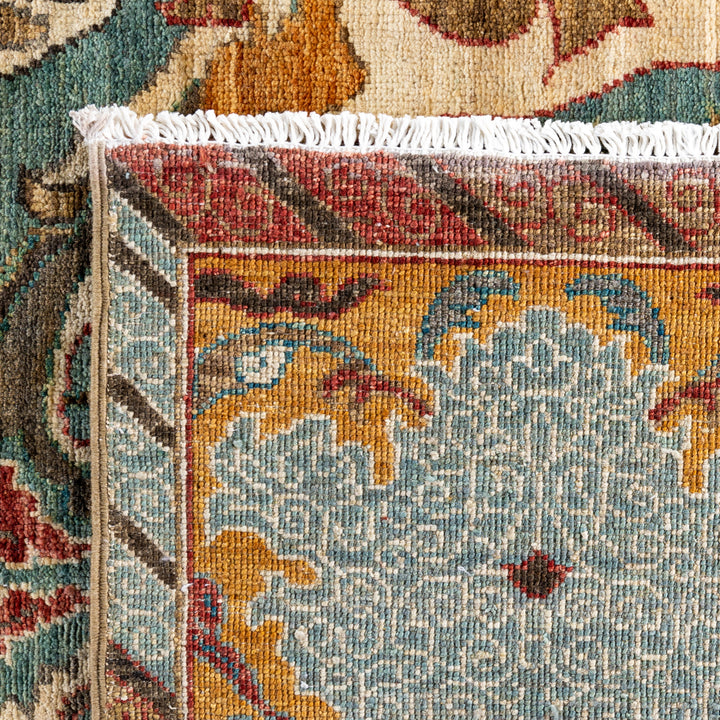 Blue Soluna Traditional Wool Rug - 6'2" x 9'6"