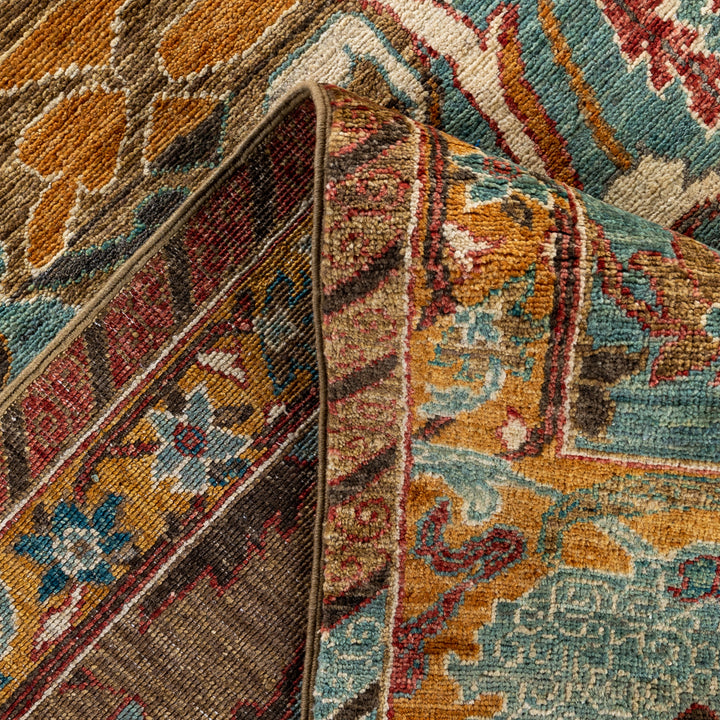 Blue Soluna Traditional Wool Rug - 6'2" x 9'6"