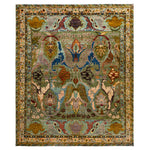 Green Soluna Traditional Wool Rug - 7'9" x 9'6"