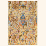 Yellow Soluna Traditional Wool Rug - 5'10" x 8'10"