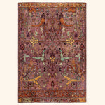 Purple Soluna Traditional Wool Rug - 6' x 8'10"