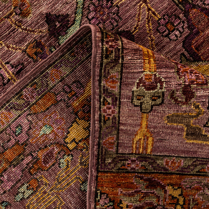Purple Soluna Traditional Wool Rug - 6' x 8'10"