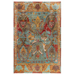 Grey Soluna Traditional Wool Rug - 6' x 9'2"