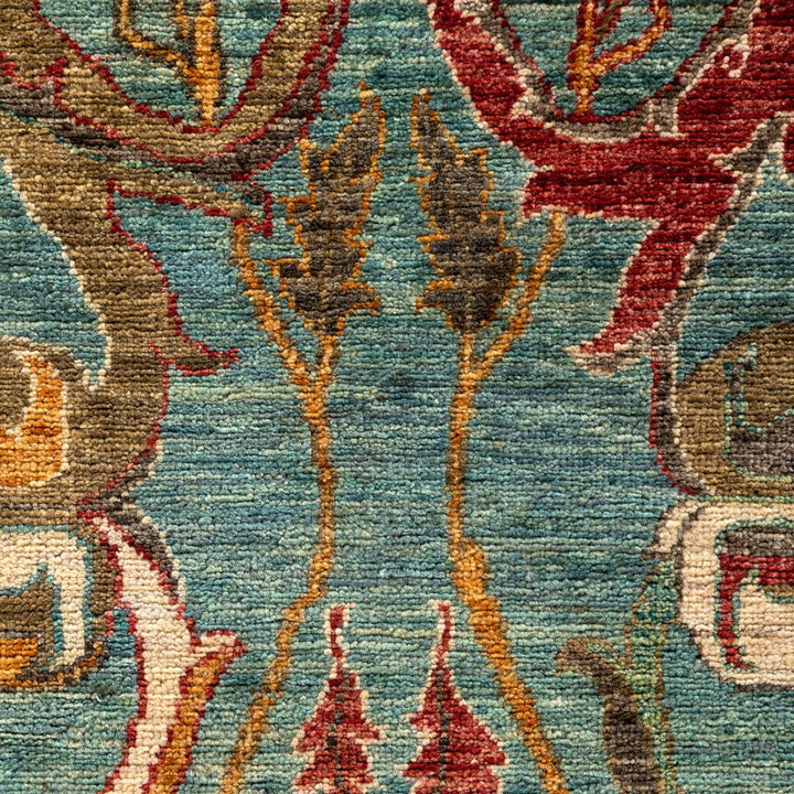 Grey Soluna Traditional Wool Rug - 6' x 9'2"