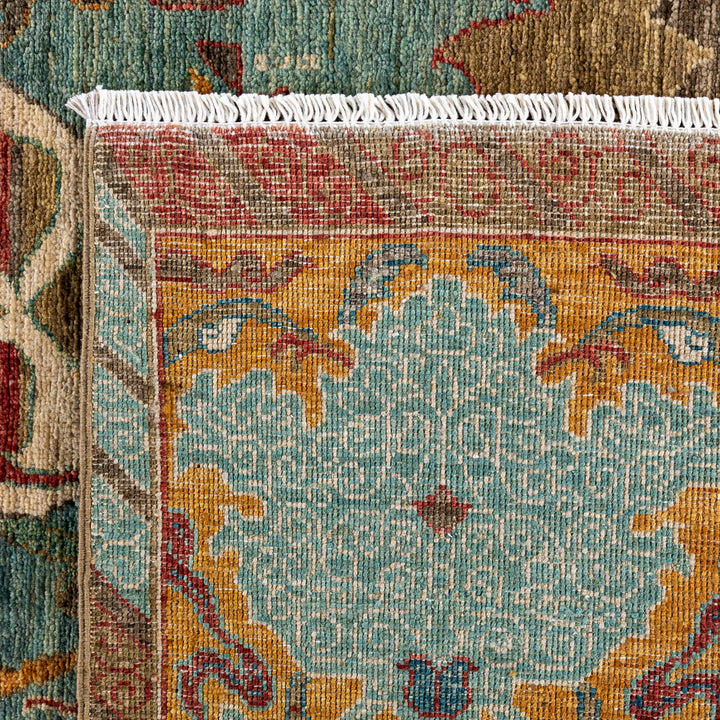 Grey Soluna Traditional Wool Rug - 6' x 9'2"