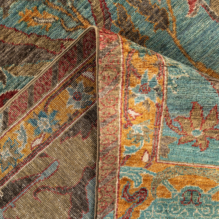 Grey Soluna Traditional Wool Rug - 6' x 9'2"
