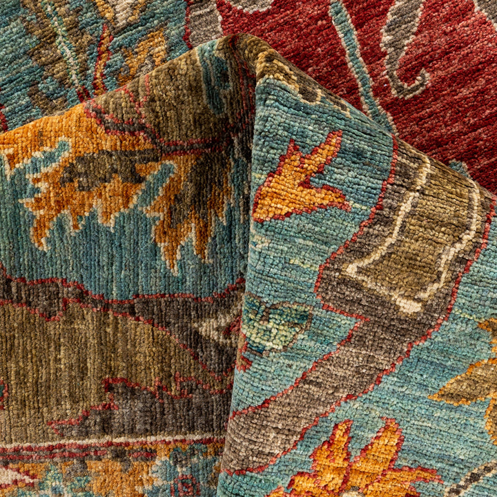 Grey Soluna Traditional Wool Rug - 6' x 9'2"