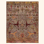 Green Soluna Traditional Wool Rug - 9'2" x 11'10"