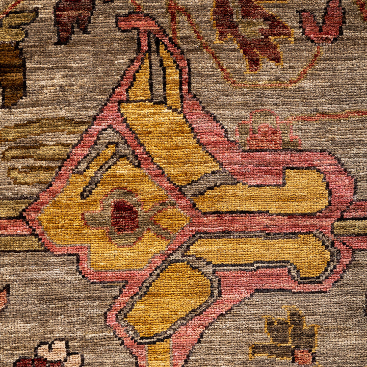 Green Soluna Traditional Wool Rug - 9'2" x 11'10"